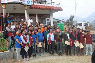 Doctors and volunteers group photo